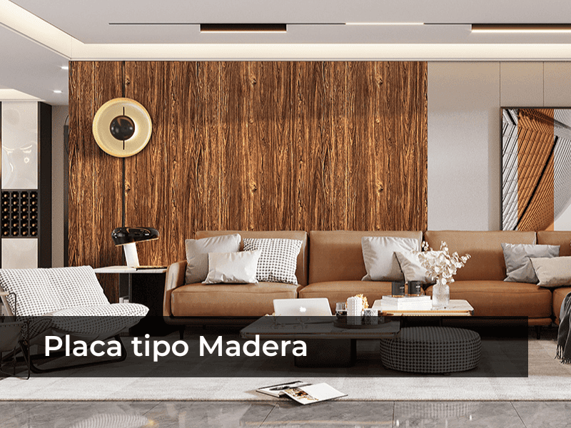 muros Placa tipo Madera