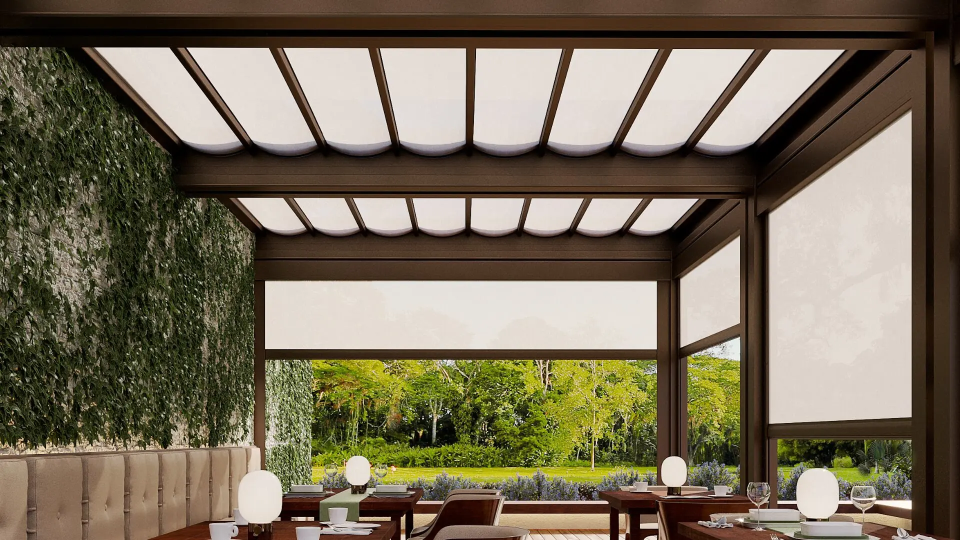 PÉRGOLAS 1 Folding pergola